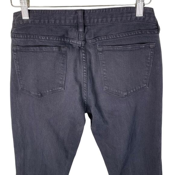 J Crew Factory Women's Size 30 Toothpick Jeans Black Skinny Mid Rise - Picture 4 of 9